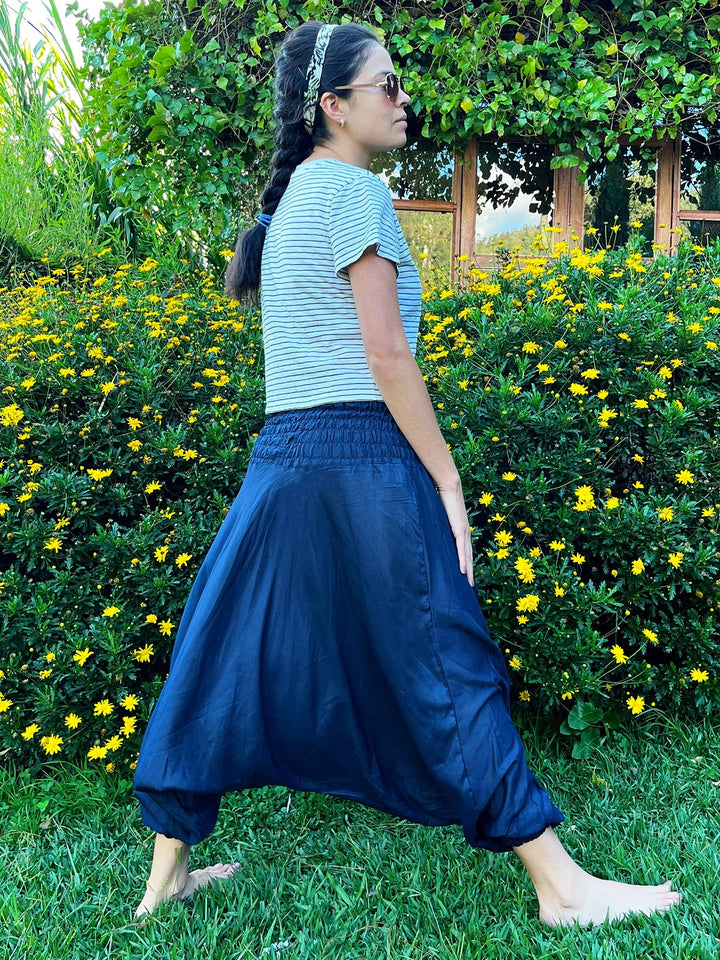 Boho Vana Azul Oscuro - Pantsforlove Pantalones anchos, pantalones yoga