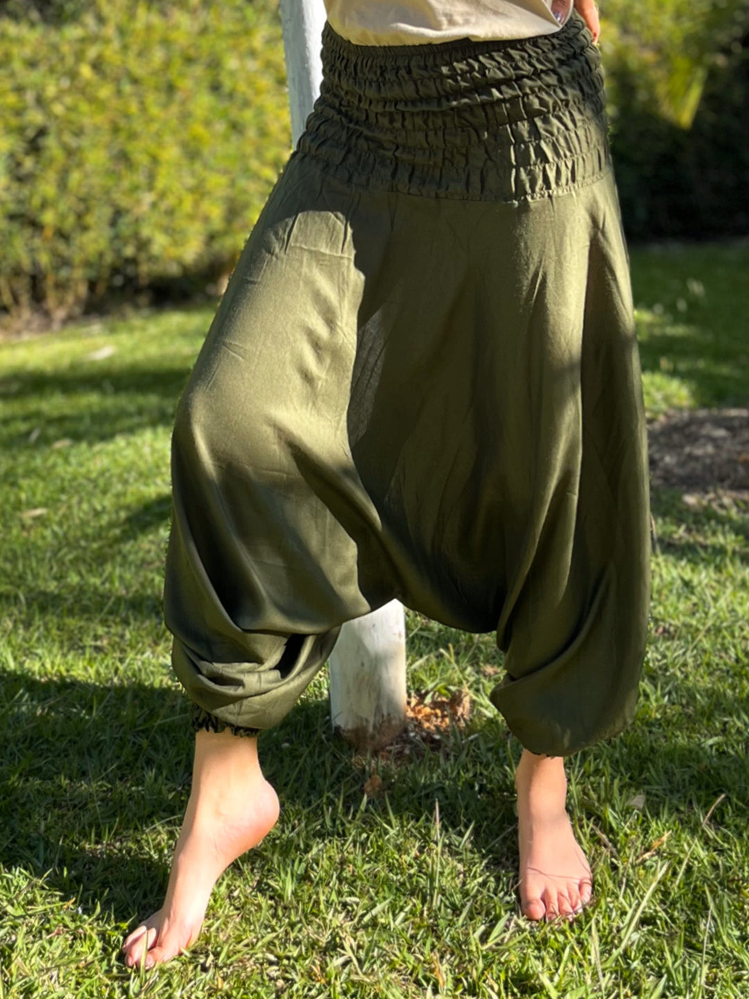 Boho Vana Verde - Pantsforlove Pantalones anchos, pantalones yoga