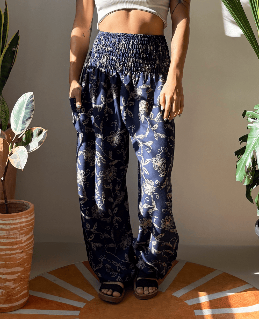 Harem Silvestre Azul - Pantsforlove Pantalones anchos, pantalones yoga