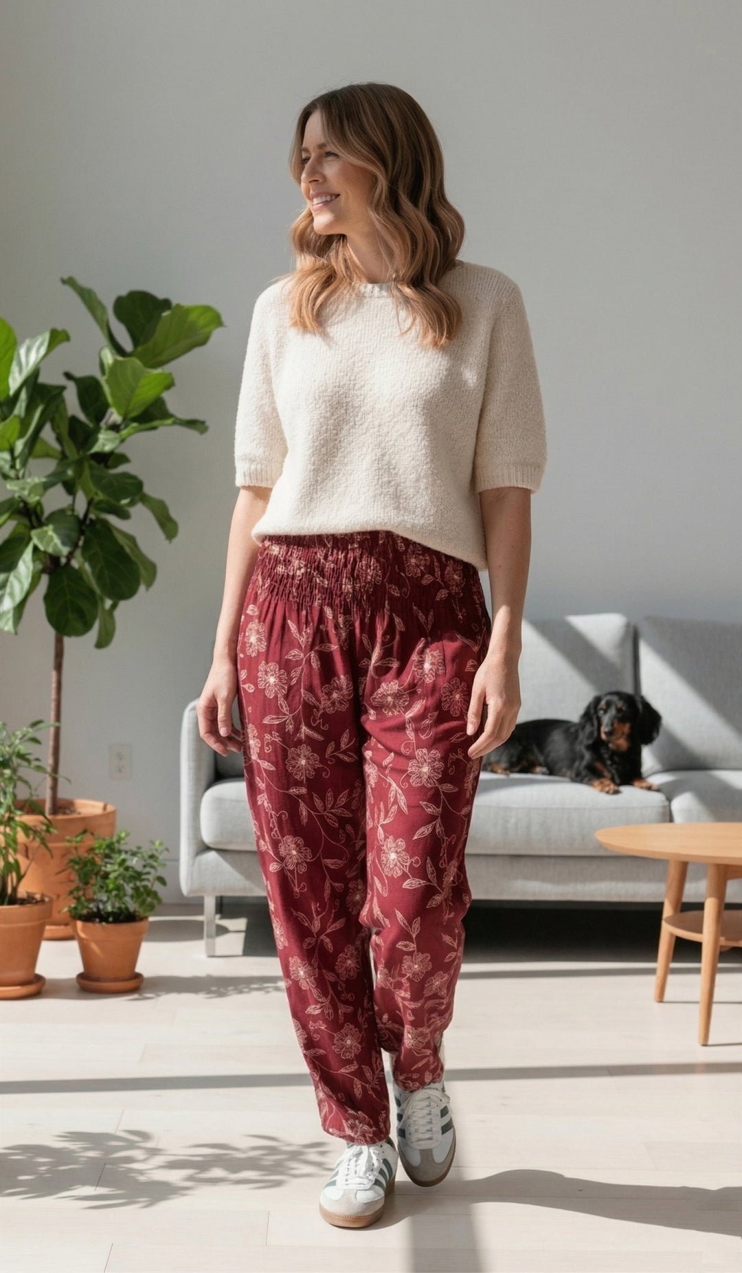 Harem Silvestre Rojo - Pantsforlove Pantalones anchos, pantalones yoga