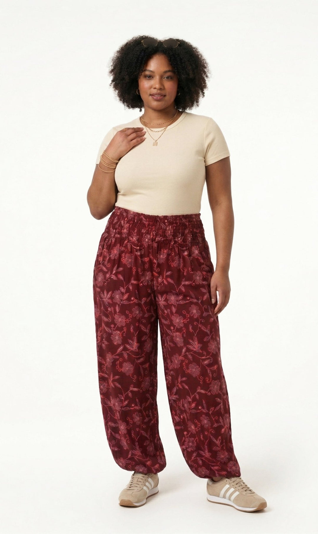 Harem Silvestre Rojo - Pantsforlove Pantalones anchos, pantalones yoga