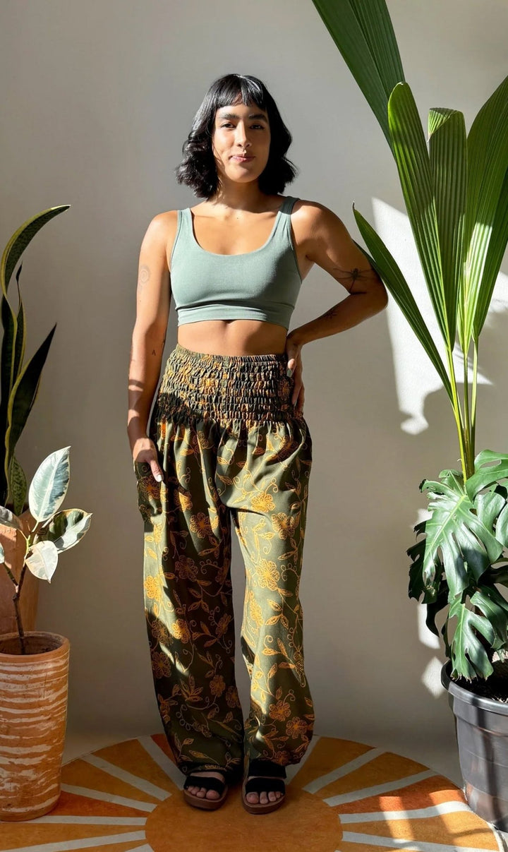 Harem Silvestre Verde - Pantsforlove Pantalones anchos, pantalones yoga