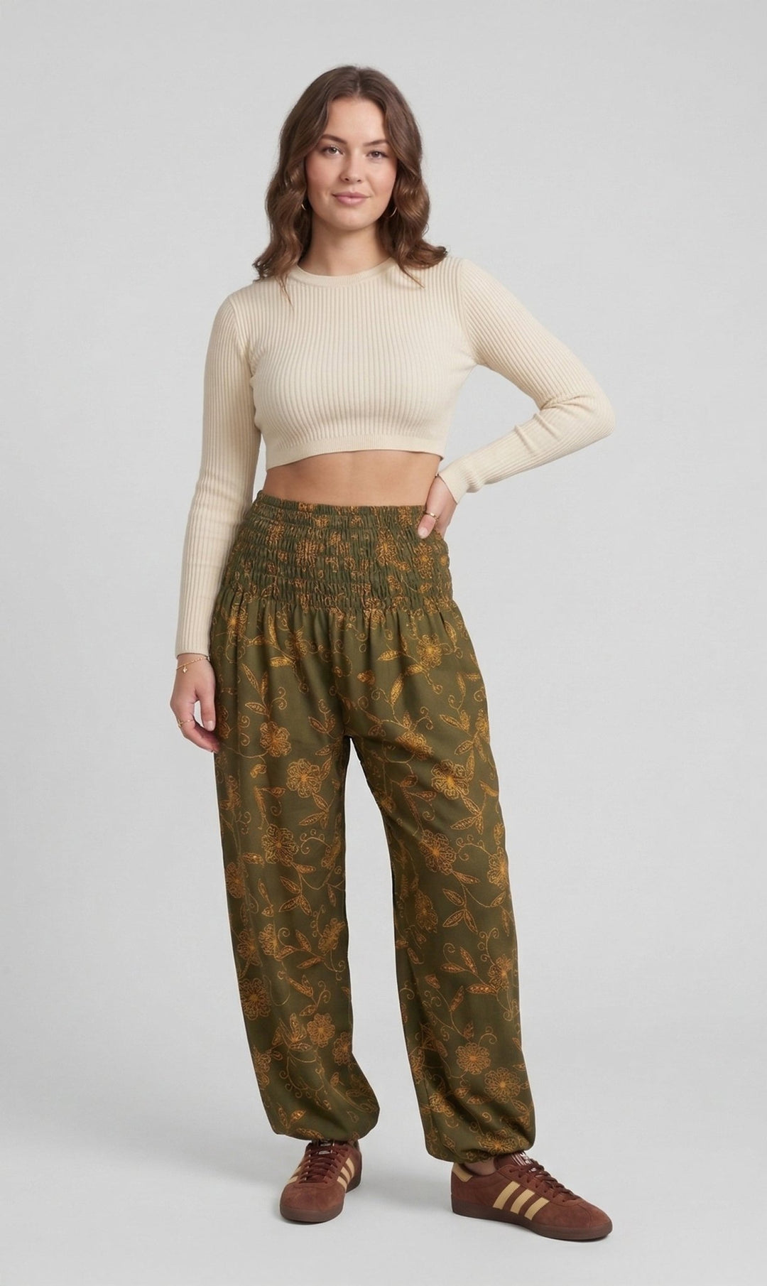 Harem Silvestre Verde - Pantsforlove Pantalones anchos, pantalones yoga