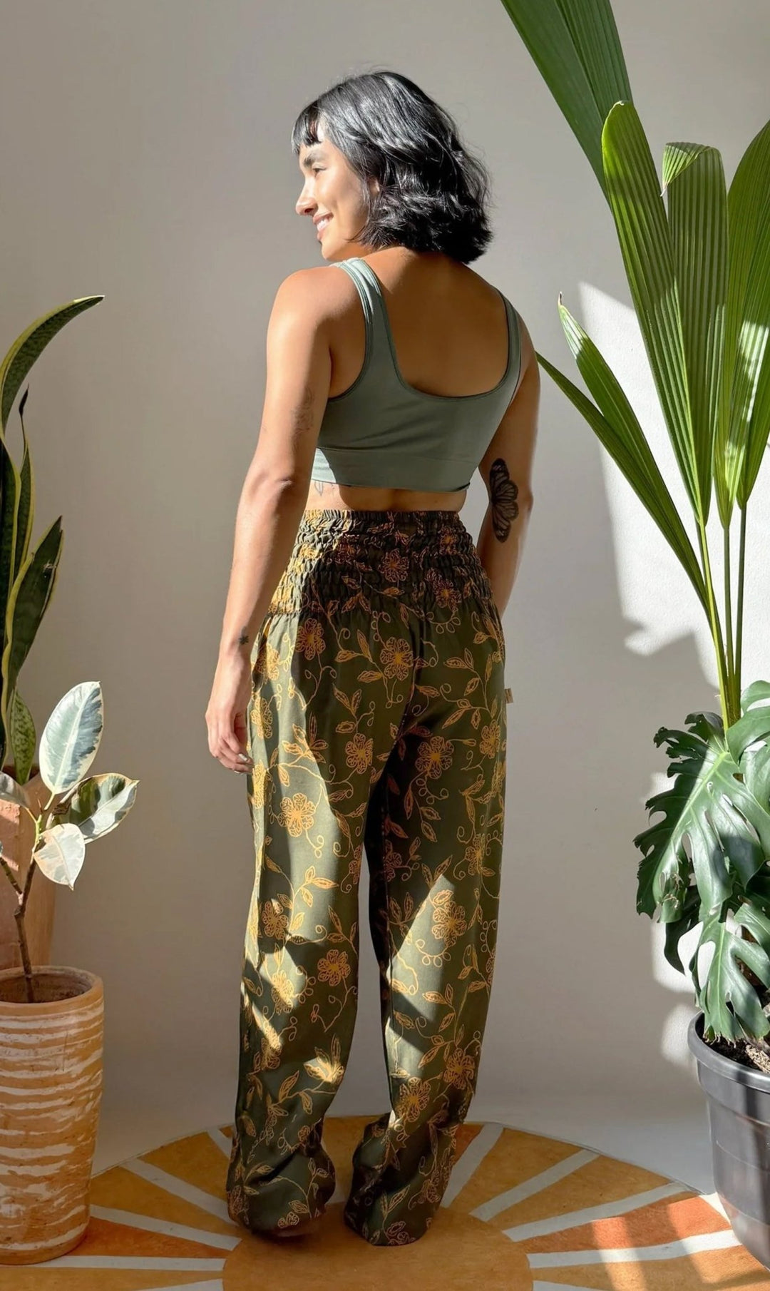 Harem Silvestre Verde - Pantsforlove Pantalones anchos, pantalones yoga