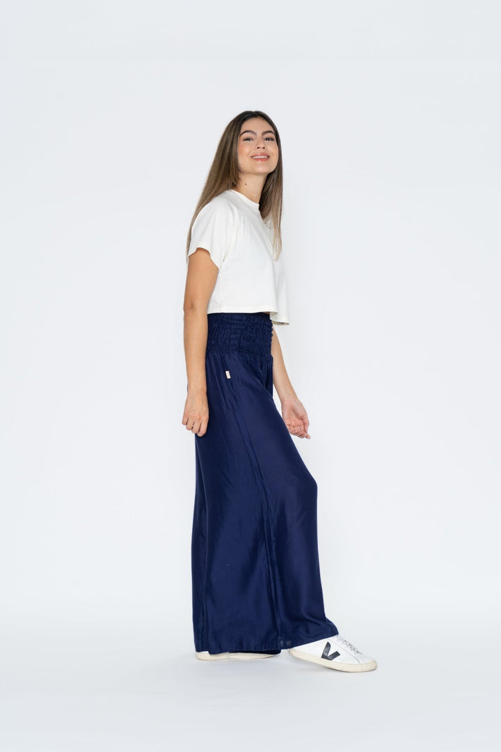 NUEVO: Pantalón Palazzo Azul Pacífico - Pantsforlove Pantalones anchos, pantalones yoga
