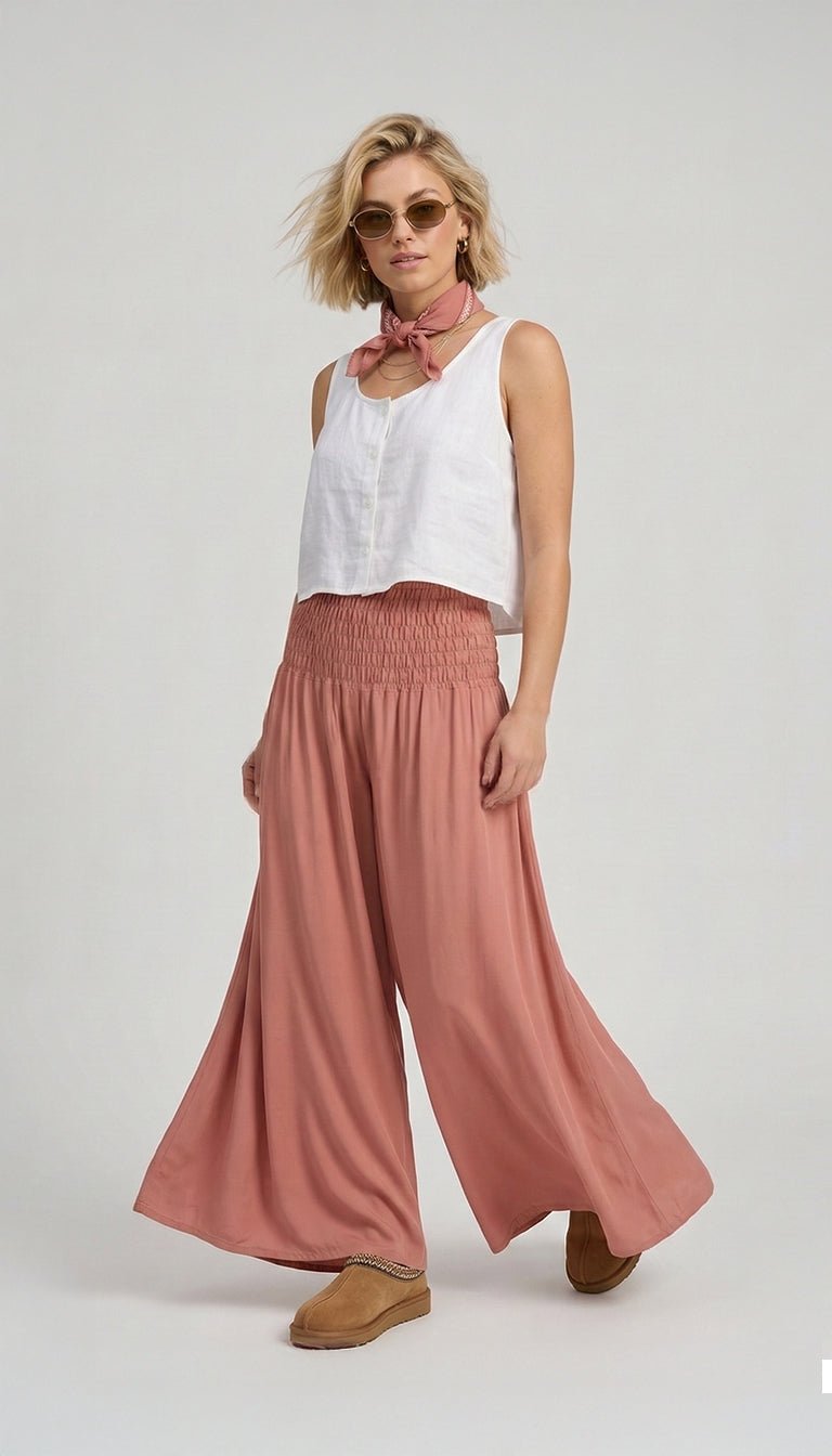 NUEVO: Pantalón Palazzo Old Rose - Pantsforlove Pantalones anchos, pantalones yoga