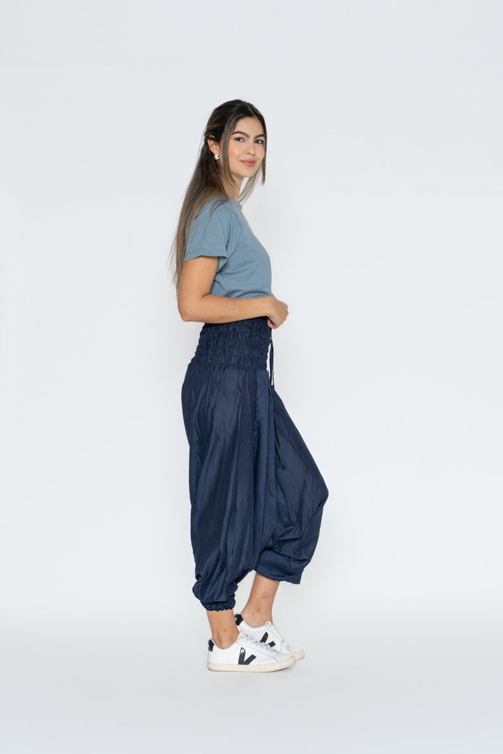 Pantalón Boho Vana Azul Oscuro - Pantsforlove Pantalones anchos, pantalones yoga