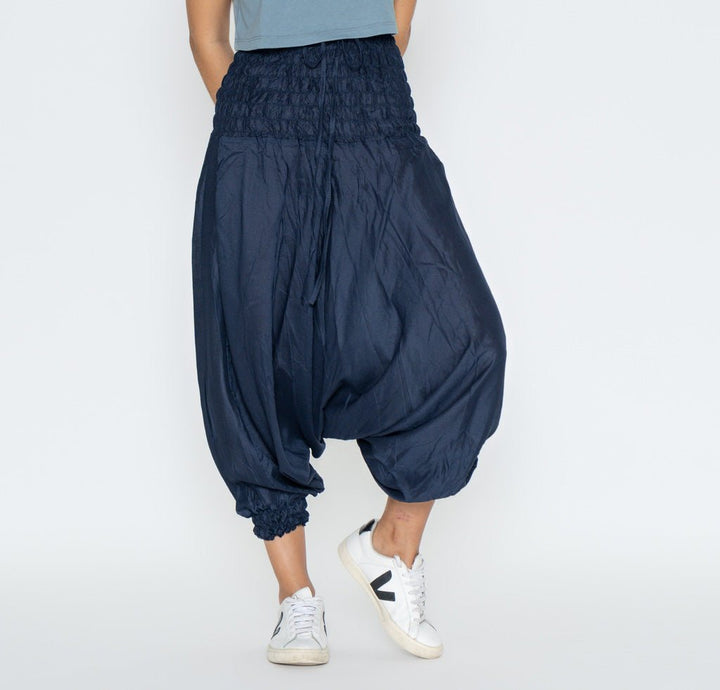 Pantalón Boho Vana Azul Oscuro - Pantsforlove Pantalones anchos, pantalones yoga