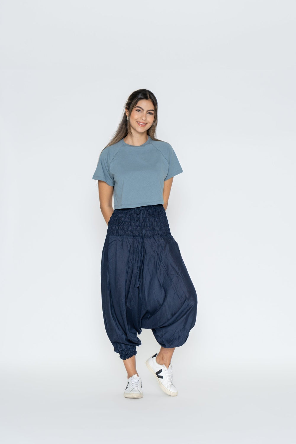 Pantalón Boho Vana Azul Oscuro - Pantsforlove Pantalones anchos, pantalones yoga
