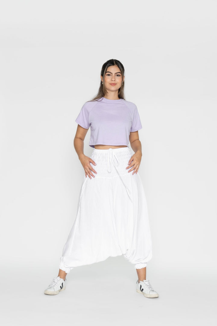 Pantalón Boho Vana Blanco - Pantsforlove Pantalones anchos, pantalones yoga
