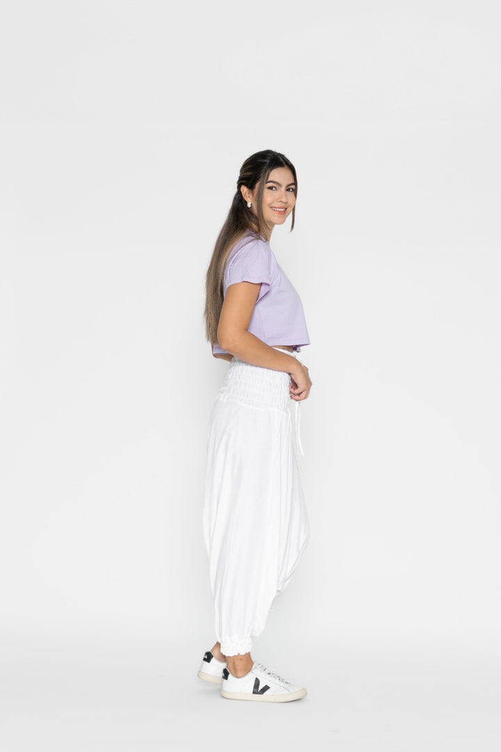 Pantalón Boho Vana Blanco - Pantsforlove Pantalones anchos, pantalones yoga