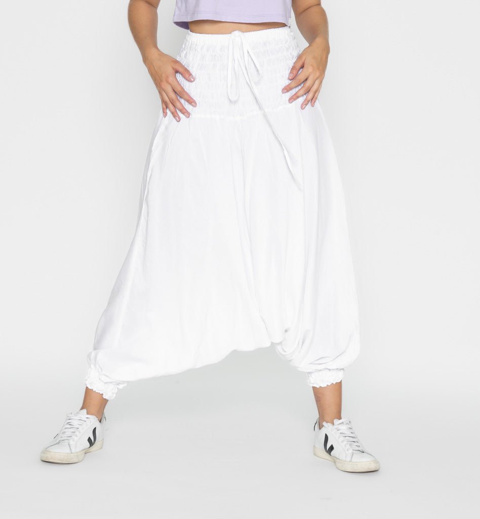 Pantalón Boho Vana Blanco - Pantsforlove Pantalones anchos, pantalones yoga