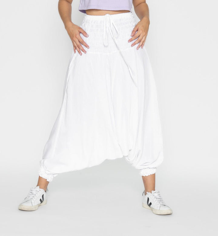 Pantalón Boho Vana Blanco - Pantsforlove Pantalones anchos, pantalones yoga
