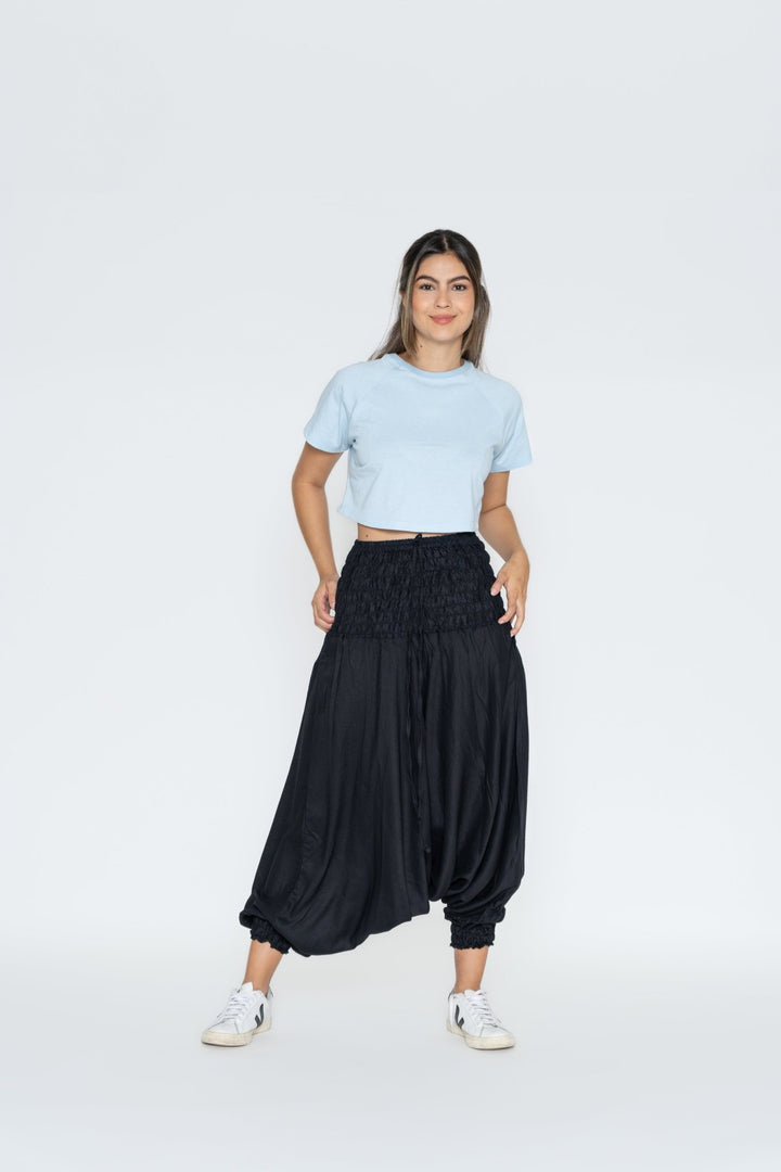 Pantalón Boho Vana Negro - Pantsforlove Pantalones anchos, pantalones yoga