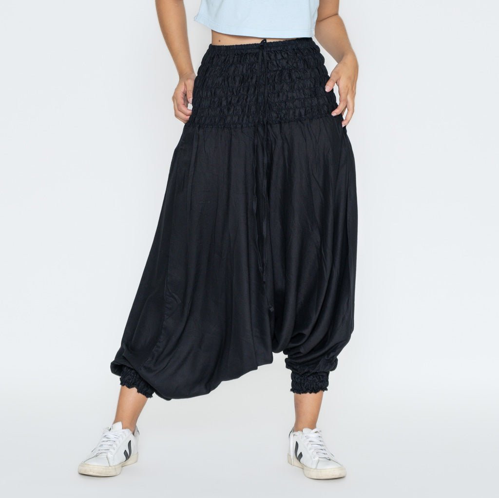 Pantalón Boho Vana Negro - Pantsforlove Pantalones anchos, pantalones yoga