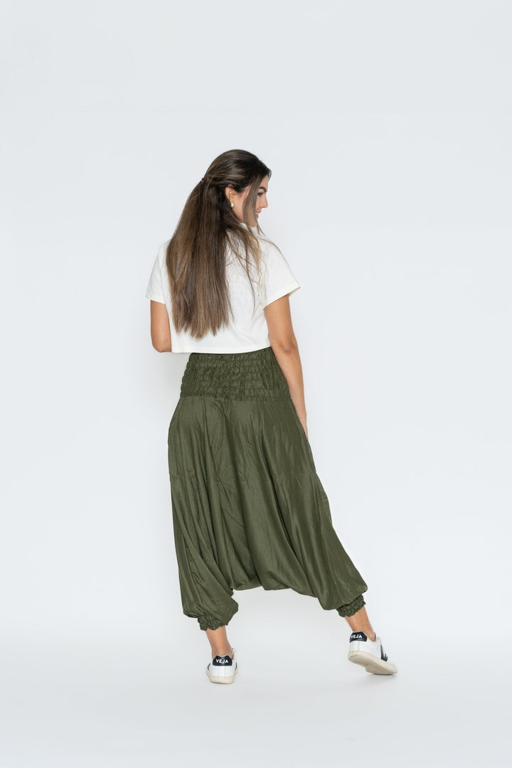 Pantalón Boho Vana Verde - Pantsforlove Pantalones anchos, pantalones yoga