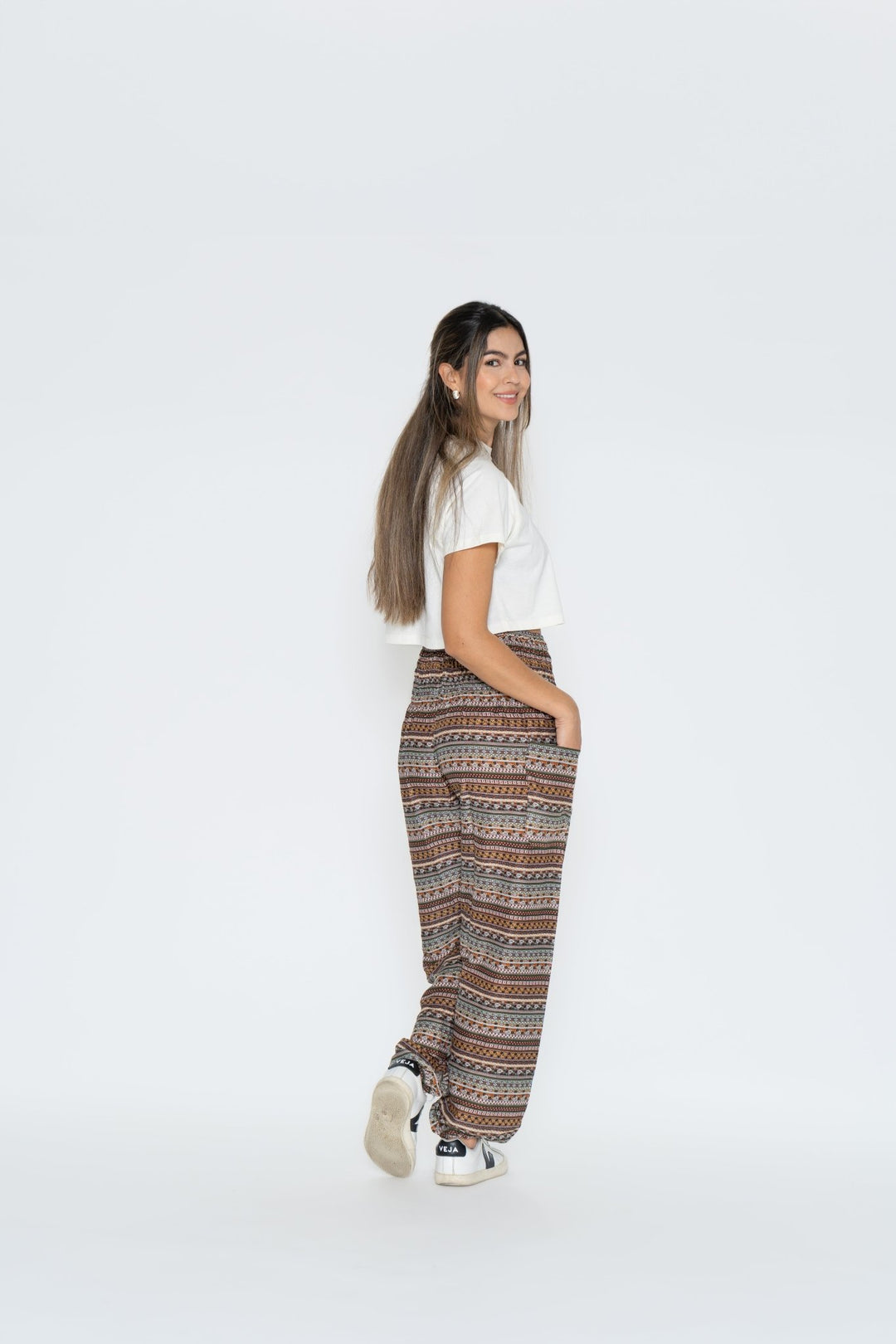 Pantalón Hamsa Café - Pantsforlove Pantalones anchos, pantalones yoga