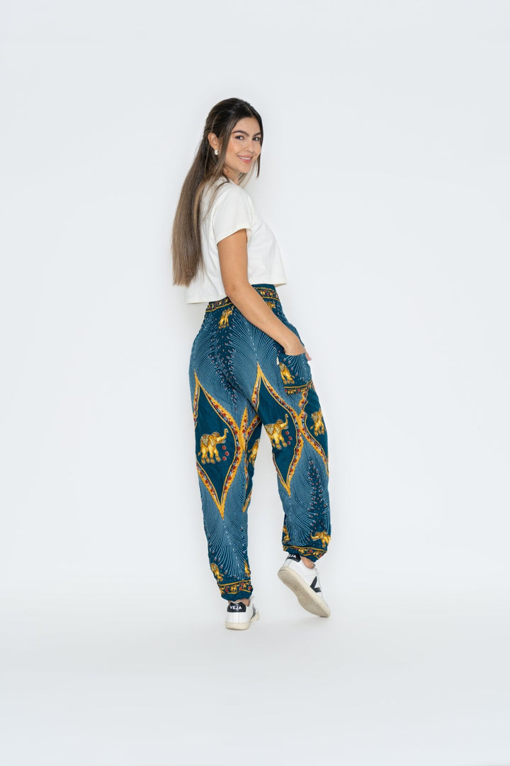 Pantalón Japa Azul Menta - Pantsforlove Pantalones anchos, pantalones yoga