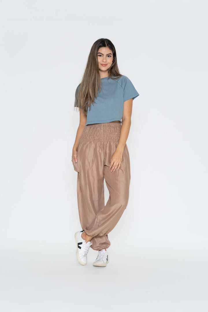 Pantalón Vana Beige - Pantsforlove Pantalones anchos, pantalones yoga