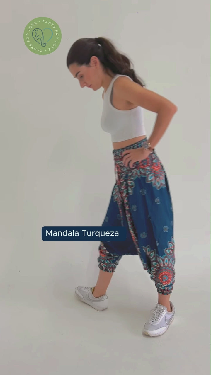 Pantalón Mandala Turquesa