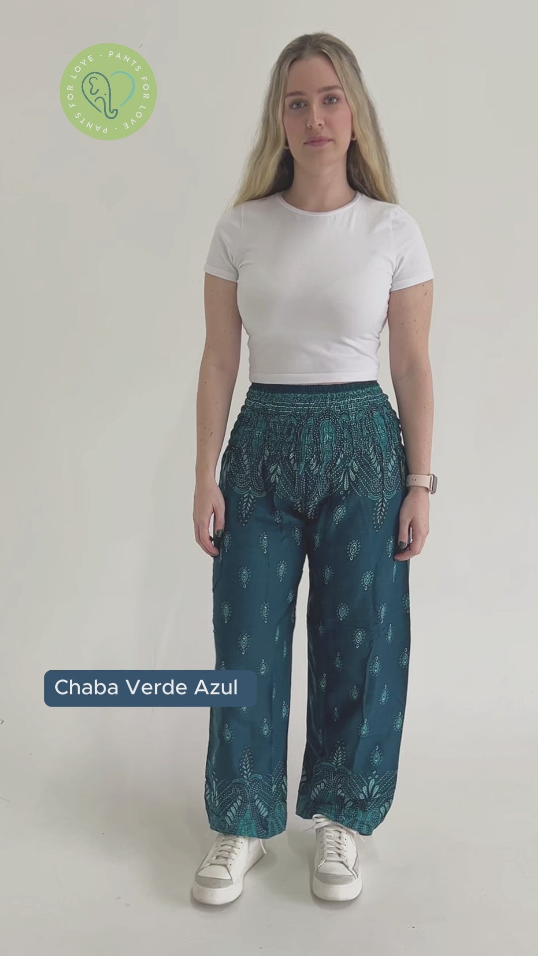 Pantalón Chaba Verde Azul