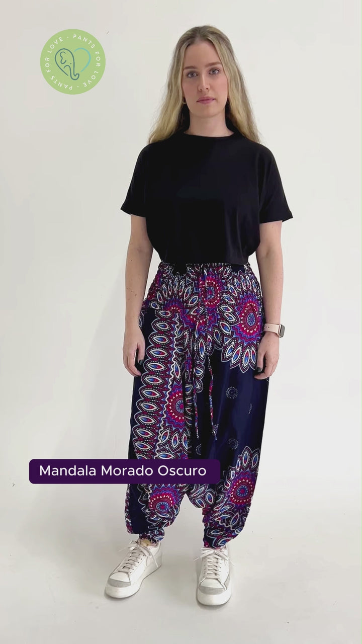 Pantalón Mandala Morado Oscuro