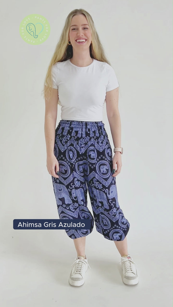 Pantalon Ahimsa Gris Azulado