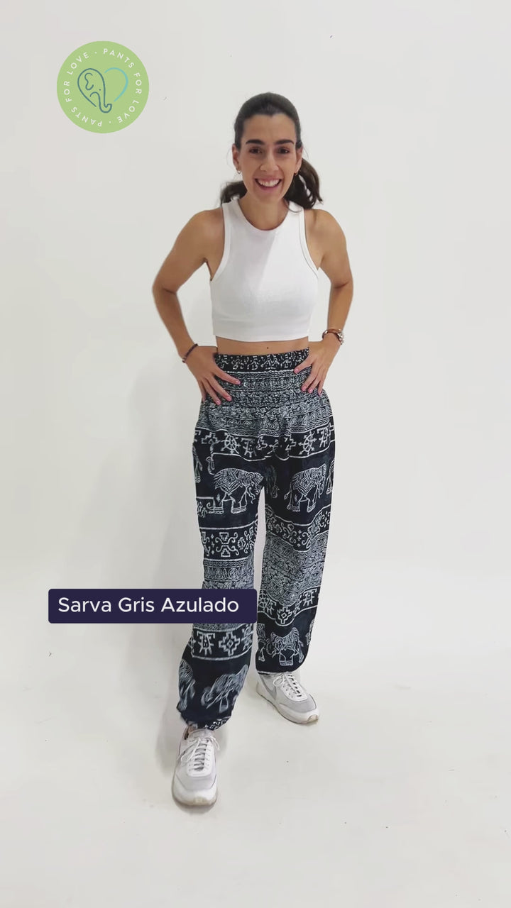 Pantalón Sarva Gris Azulado