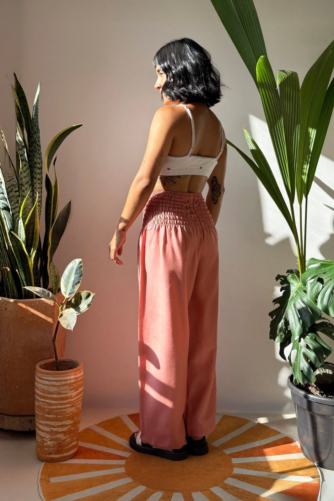 Vana Old Rose - Pantsforlove Pantalones anchos, pantalones yoga