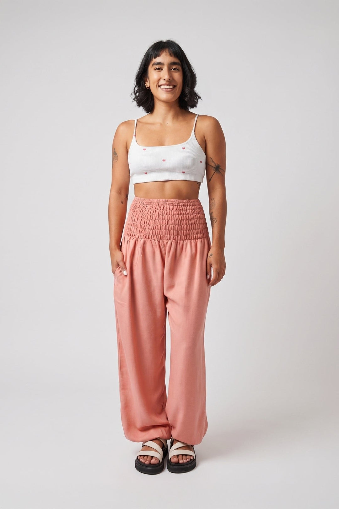 Vana Old Rose - Pantsforlove Pantalones anchos, pantalones yoga