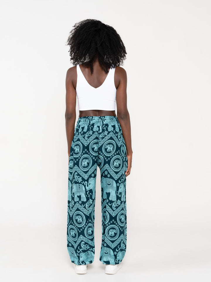 Ahimsa Azul Menta - Pantsforlove Pantalones anchos, pantalones yoga