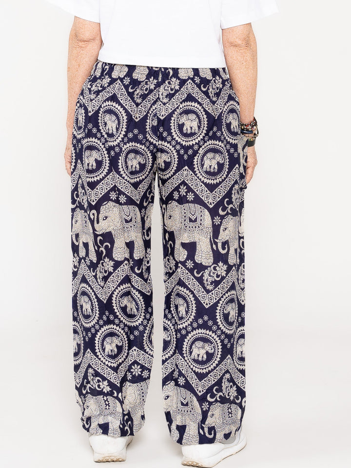 Ahimsa Azul Oscuro - Pantsforlove Pantalones anchos, pantalones yoga