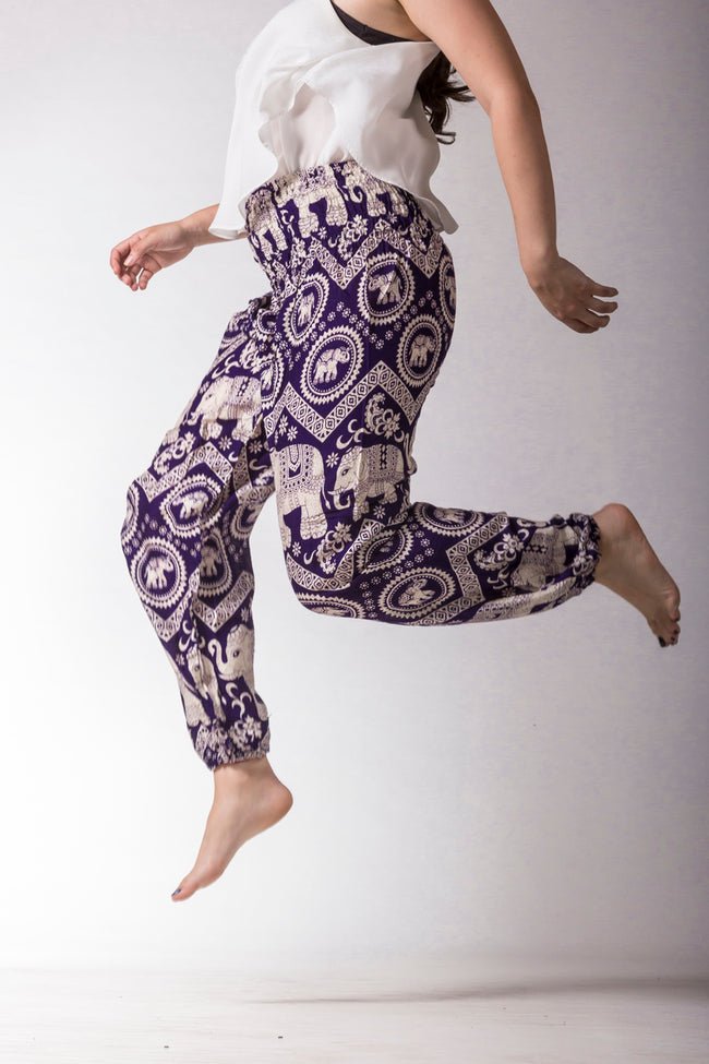 Ahimsa Azul Oscuro - Pantsforlove Pantalones anchos, pantalones yoga