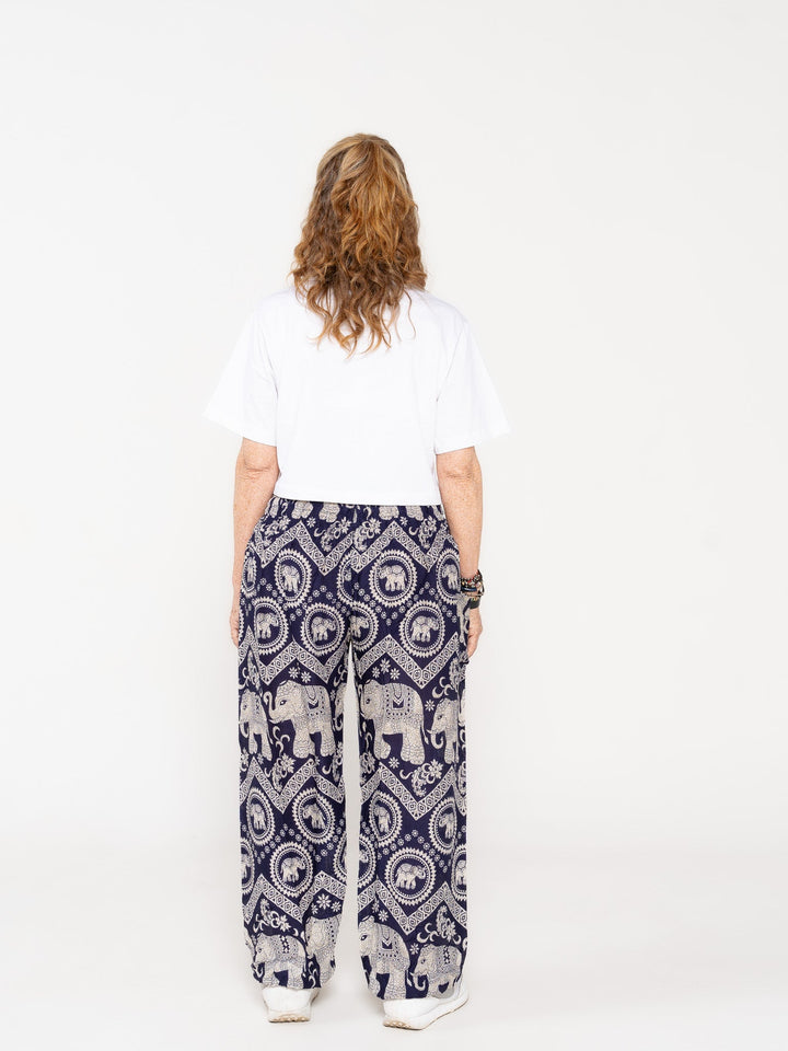 Ahimsa Azul Oscuro - Pantsforlove Pantalones anchos, pantalones yoga