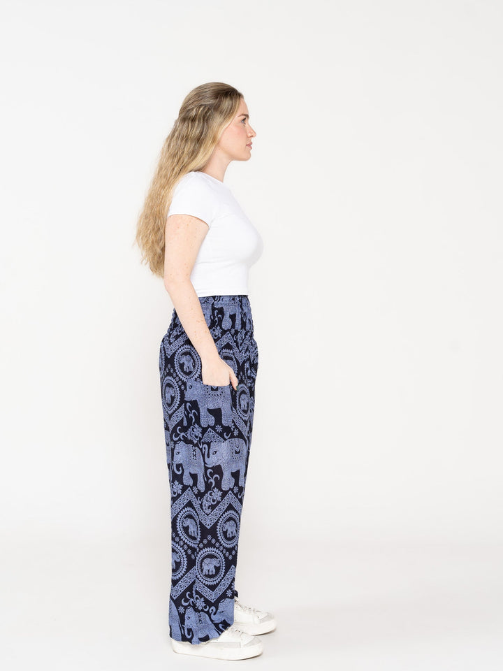 Ahimsa Gris Azulado - Pantsforlove Pantalones anchos, pantalones yoga