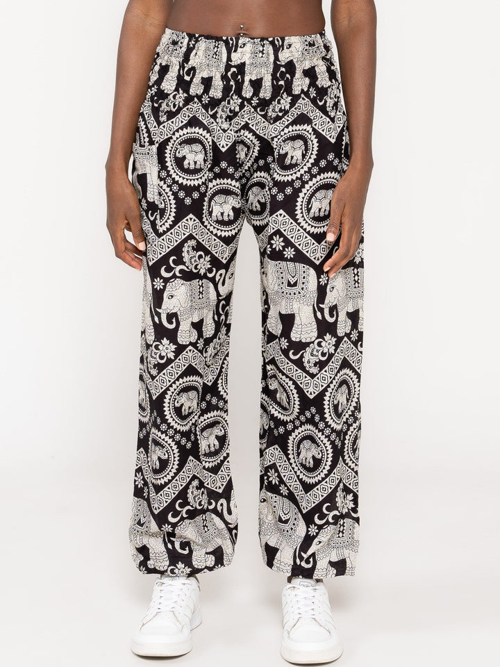 Ahimsa Negro - Pantsforlove Pantalones anchos, pantalones yoga