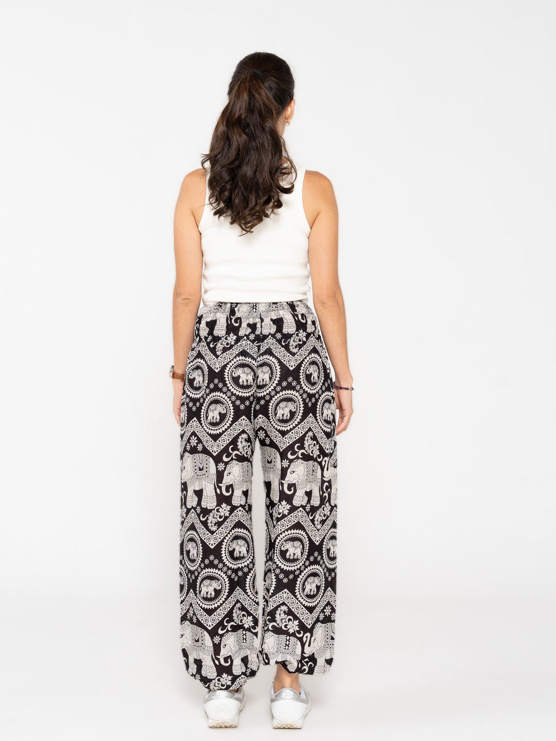Ahimsa Negro - Pantsforlove Pantalones anchos, pantalones yoga