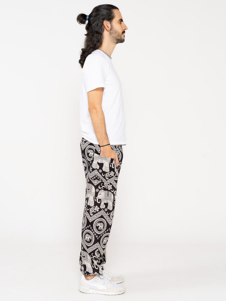 Ahimsa Negro - Pantsforlove Pantalones anchos, pantalones yoga