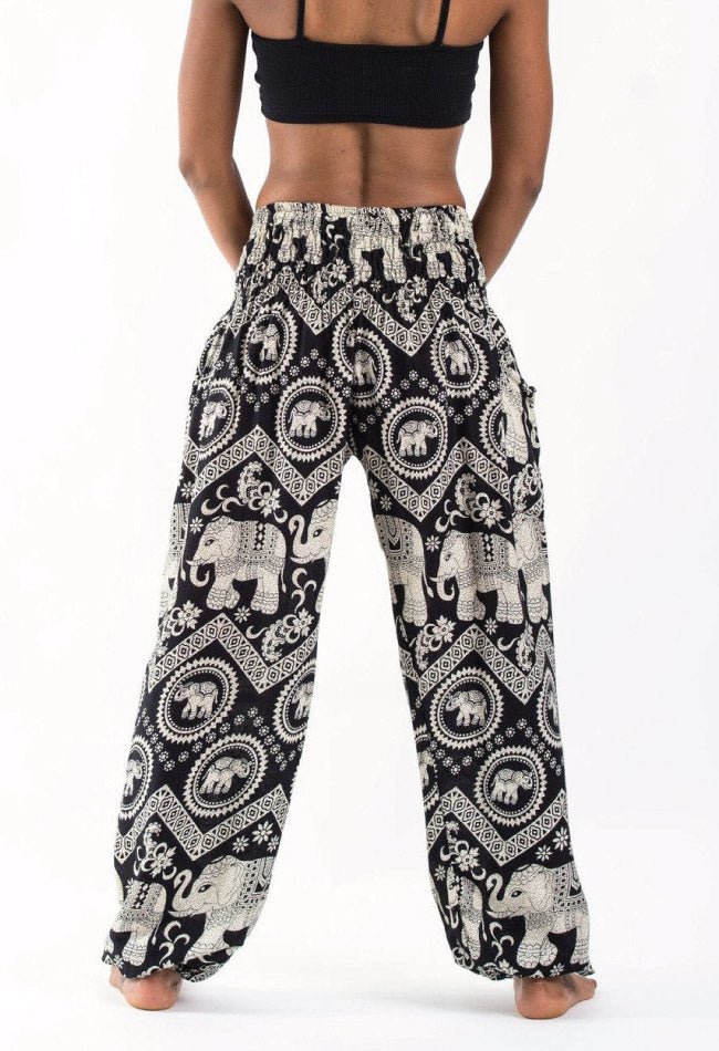Ahimsa Negro - Pantsforlove Pantalones anchos, pantalones yoga
