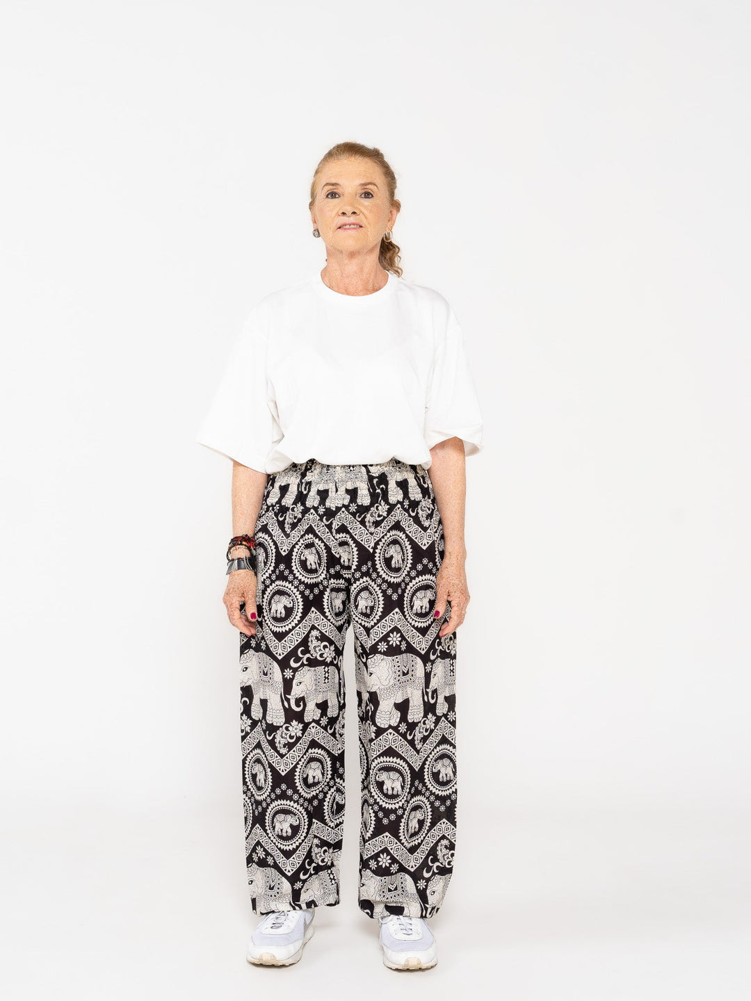 Ahimsa Negro - Pantsforlove Pantalones anchos, pantalones yoga