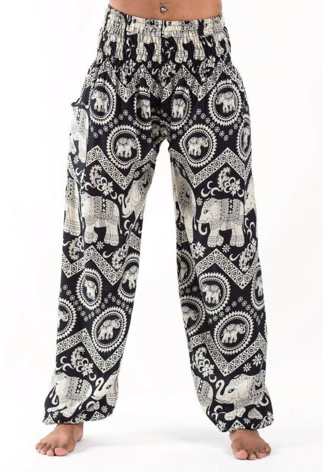 Ahimsa Negro - Pantsforlove Pantalones anchos, pantalones yoga