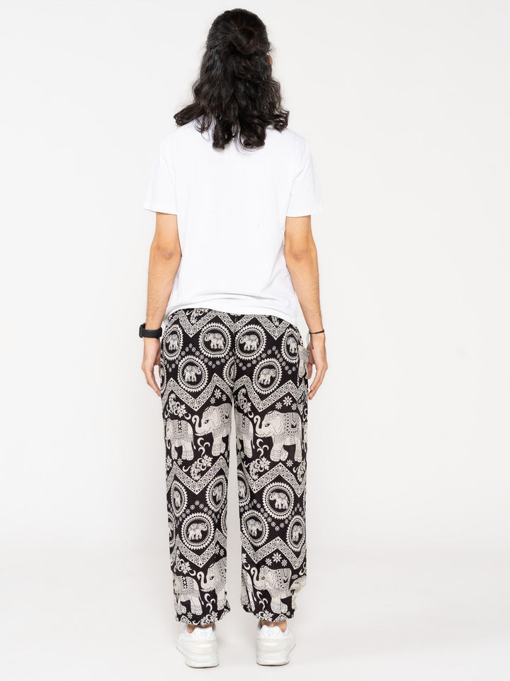 Ahimsa Negro - Pantsforlove Pantalones anchos, pantalones yoga