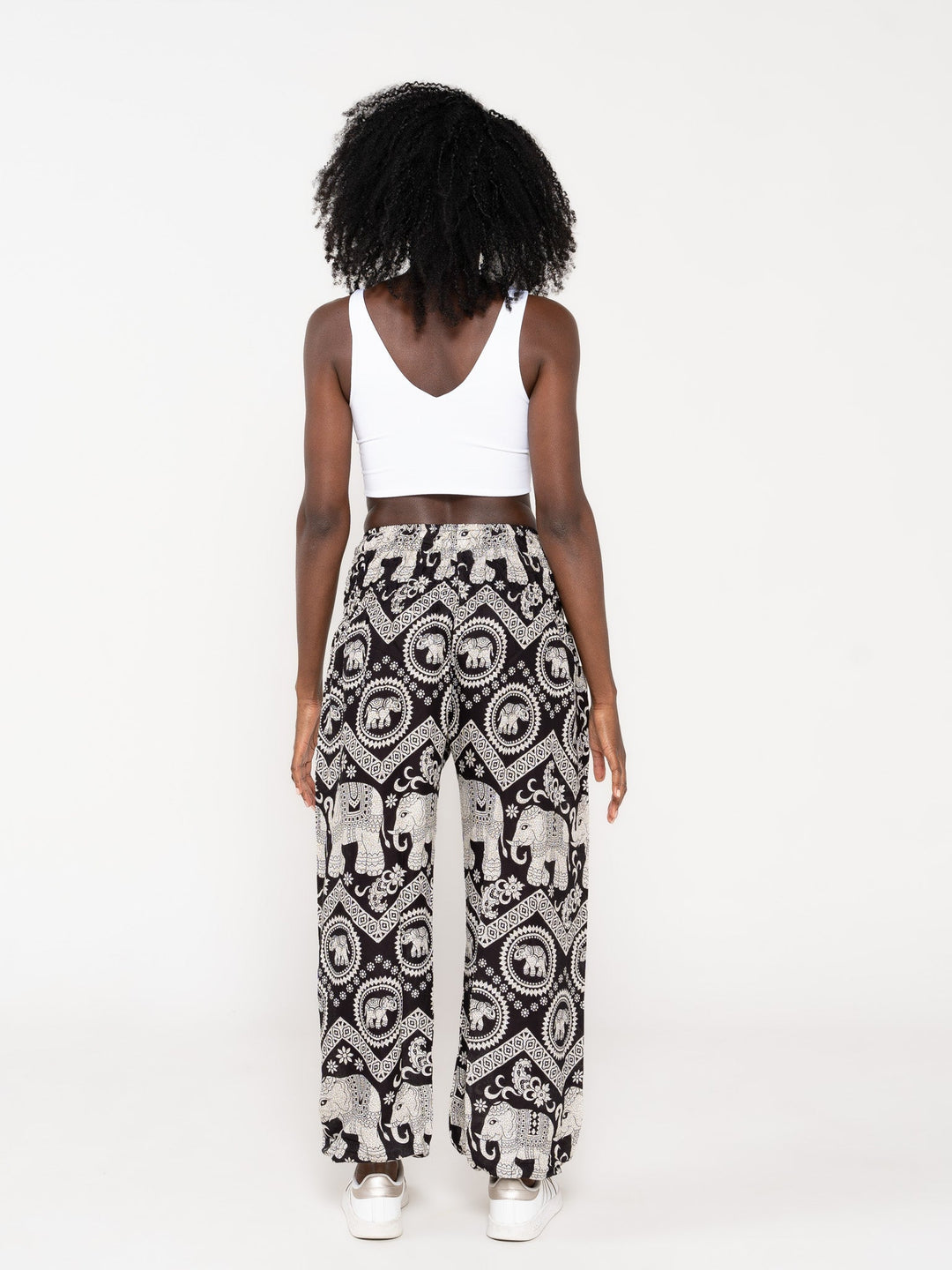 Ahimsa Negro - Pantsforlove Pantalones anchos, pantalones yoga