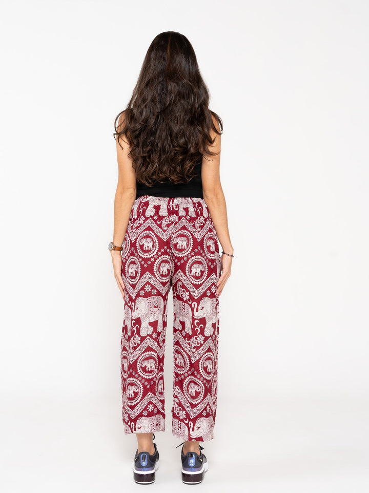 Ahimsa Rojo - Pantsforlove Pantalones anchos, pantalones yoga