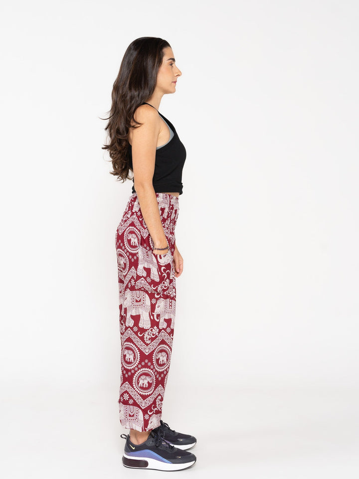 Ahimsa Rojo - Pantsforlove Pantalones anchos, pantalones yoga