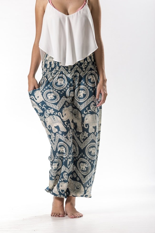 Ahimsa Verde - Pantsforlove Pantalones anchos, pantalones yoga