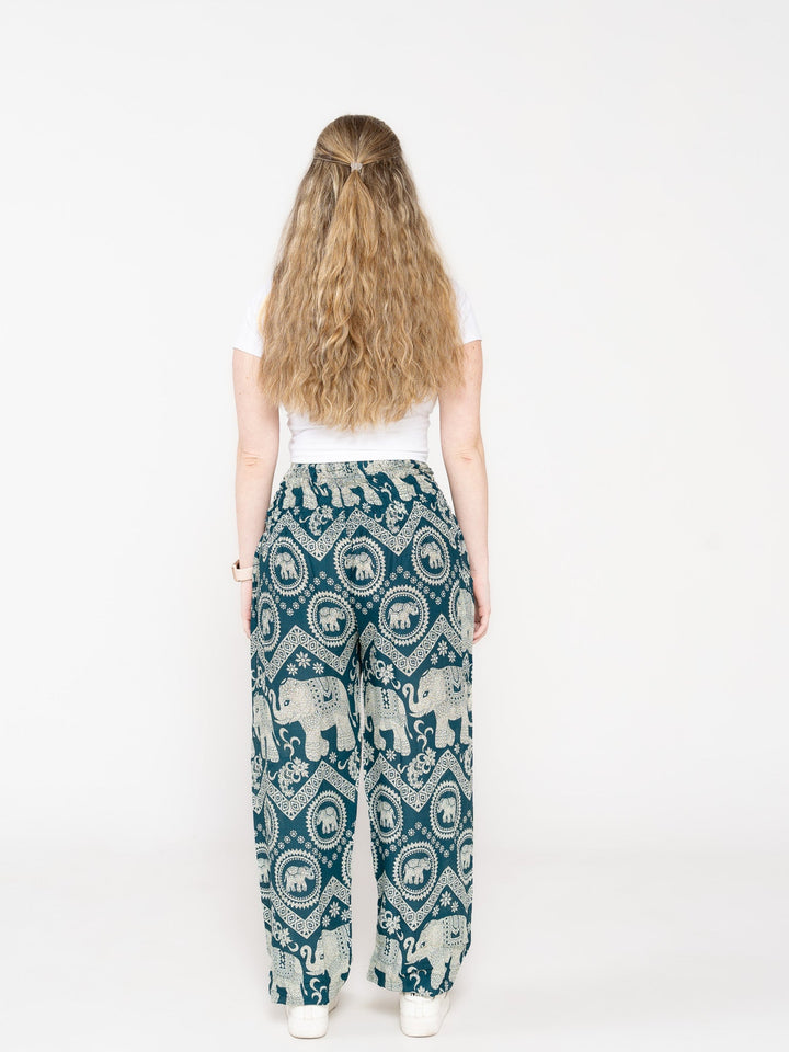 Ahimsa Verde - Pantsforlove Pantalones anchos, pantalones yoga