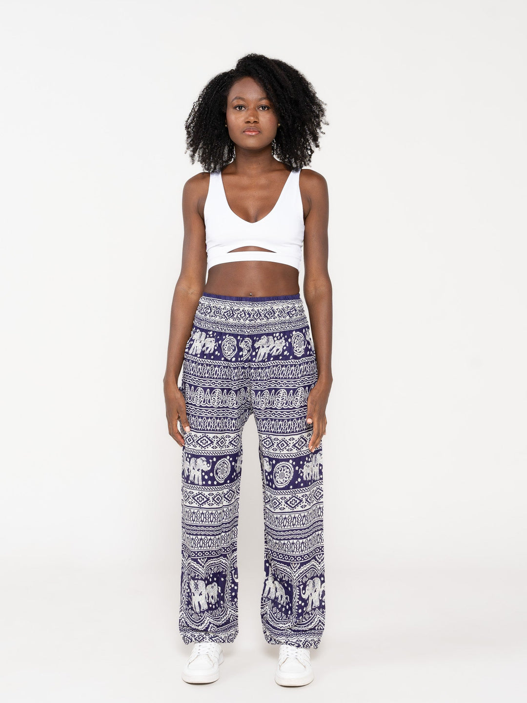 Chakra Azul Oscuro - Pantsforlove Pantalones anchos, pantalones yoga
