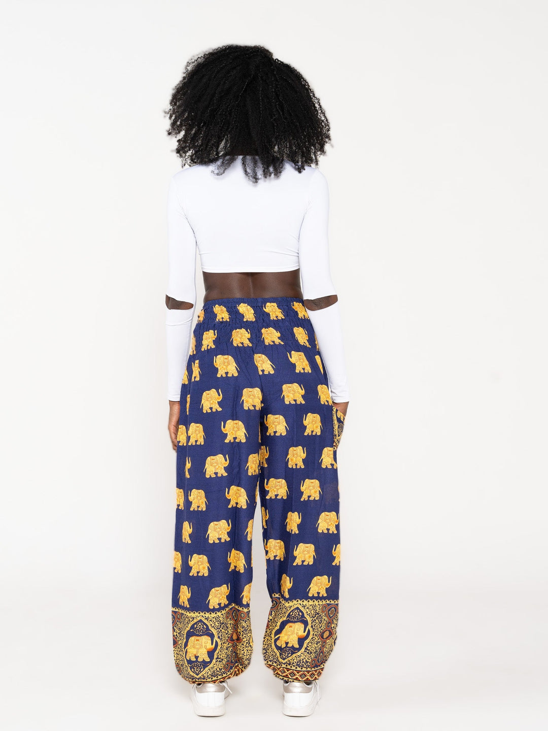 Ganesh Azul Oscuro - Pantsforlove Pantalones anchos, pantalones yoga