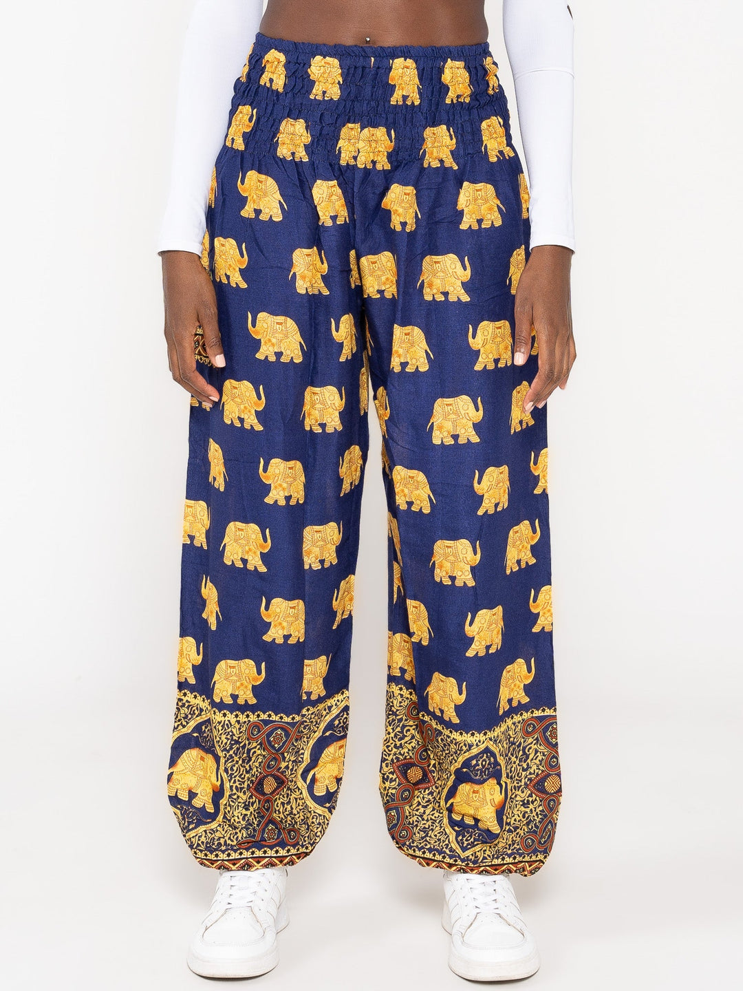 Ganesh Azul Oscuro - Pantsforlove Pantalones anchos, pantalones yoga